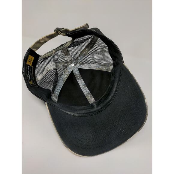Cobra Slideback Meshback Camo Hat Gray Brown Embroidered Logo Spell Out - Picture 9 of 11